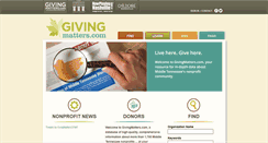 Desktop Screenshot of givingmatters.guidestar.org