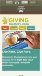 Mobile Screenshot of givingmatters.guidestar.org